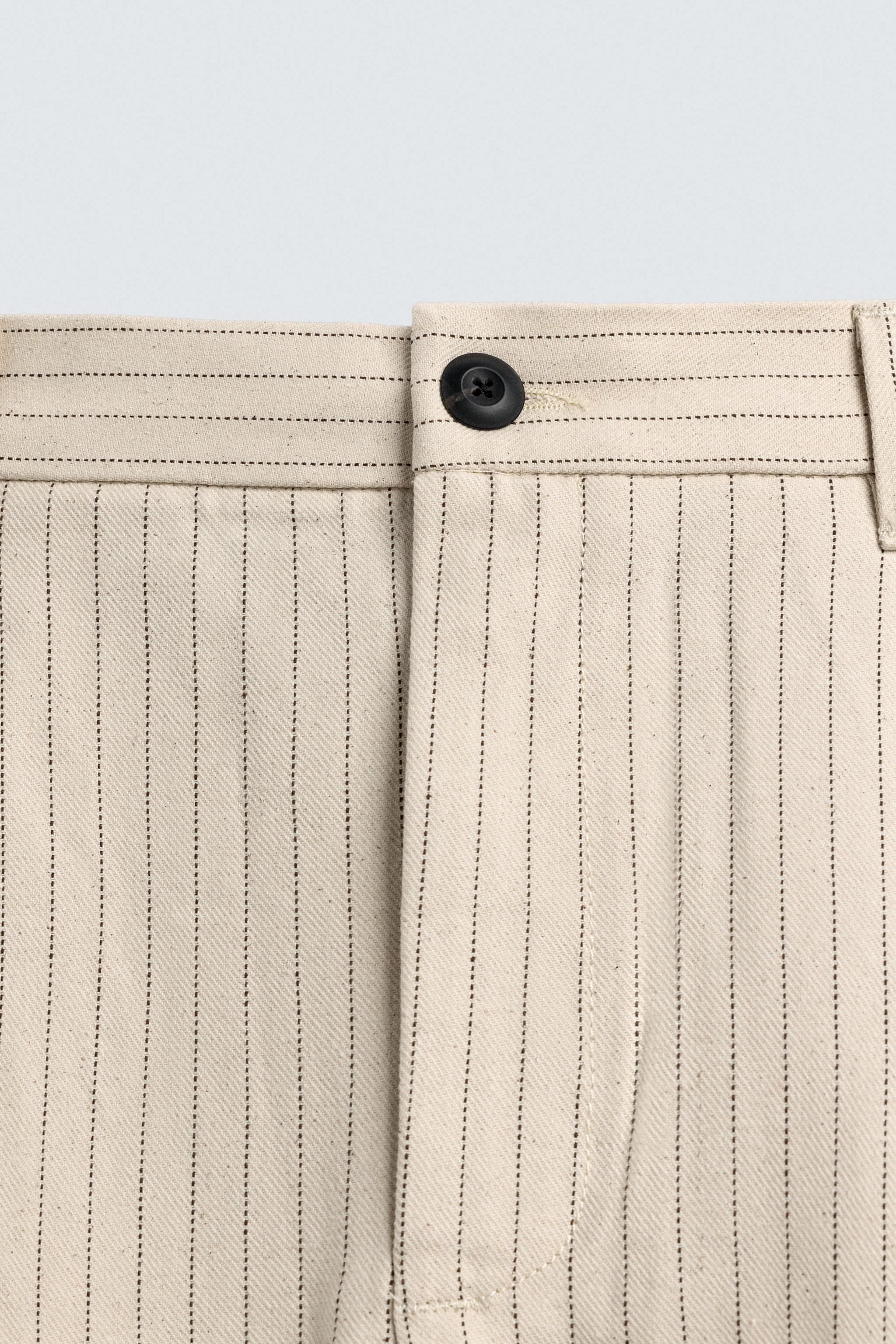 PANTALON CHINO COUPE DÉCONTRACTÉE RAYURES